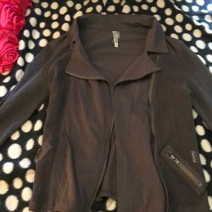 Grey, mesh-like jacket